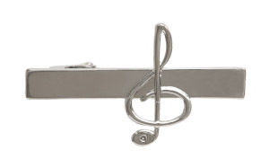 G clef Silver slipsnål