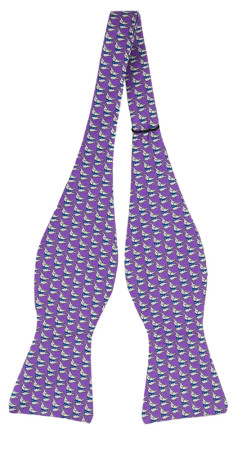 BOCCAGLIO Purple oknuten fluga