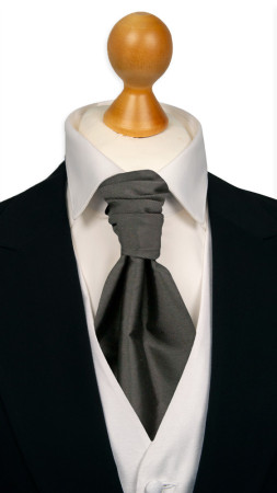 SOLID Dark grey förknuten kravatt