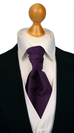SOLID Dark purple förknuten kravatt
