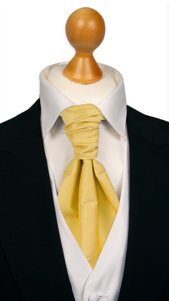 SOLID Light yellow förknuten kravatt