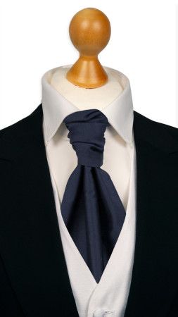 SOLID Navy blue förknuten kravatt