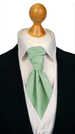 SOLID Pastel green förknuten kravatt
