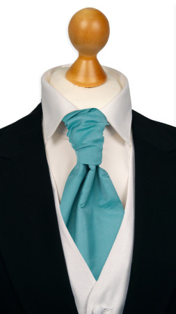 SOLID Turquoise förknuten kravatt