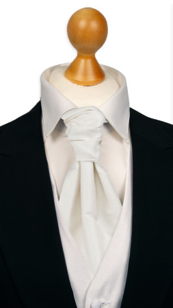 SOLID White förknuten kravatt