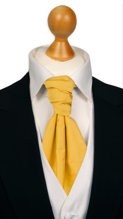 SOLID Yellow förknuten kravatt