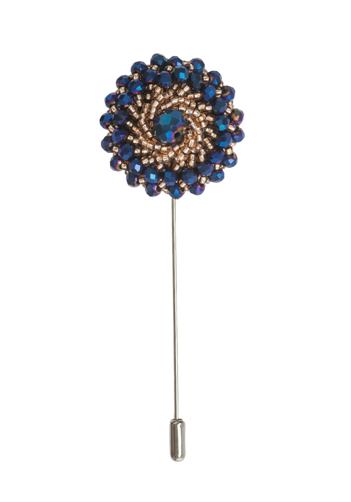 JEWELLERY BLUE GOLD kavajnål