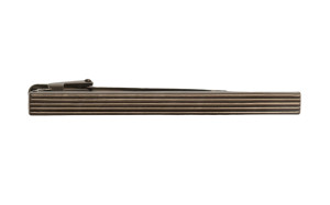 Long striped Gun metal slipsnål