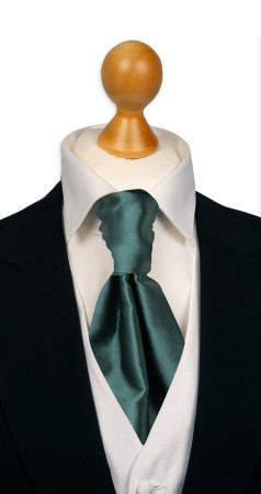 SATIN JUNIPER GREEN förknuten kravatt