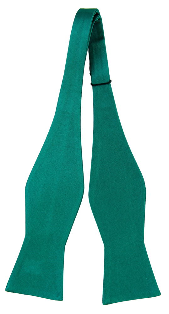 SATIN PERSIAN GREEN oknuten fluga