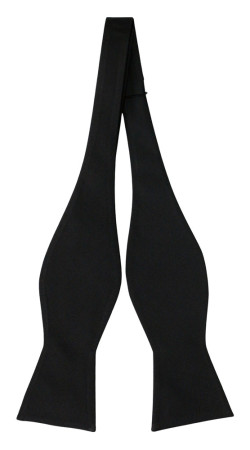 SOLID Black oknuten fluga