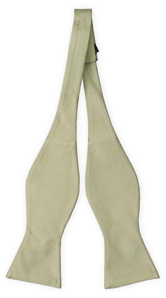 SOLID Sage green oknuten fluga