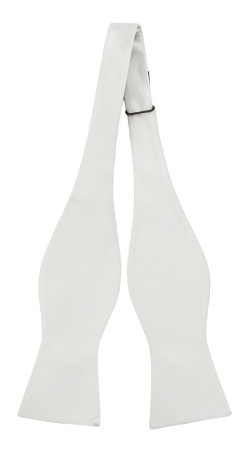 SOLID White oknuten fluga