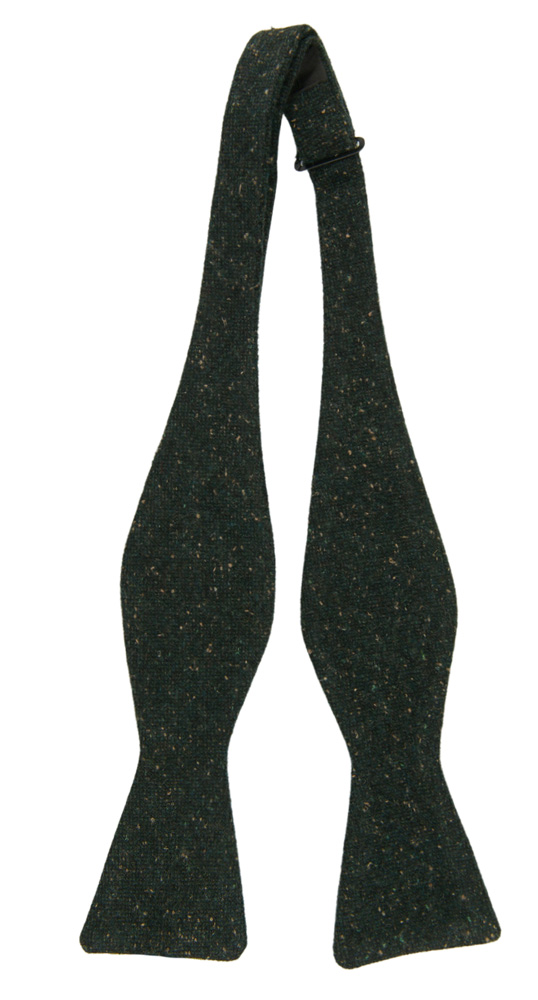 SPRACKLIG DARK GREEN oknuten fluga