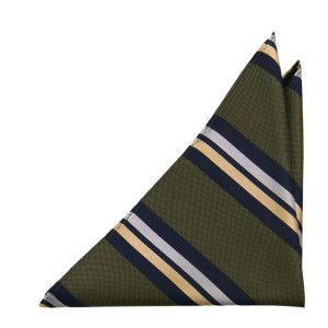 STRIPEDOUT OLIVE GREEN bröstnäsduk